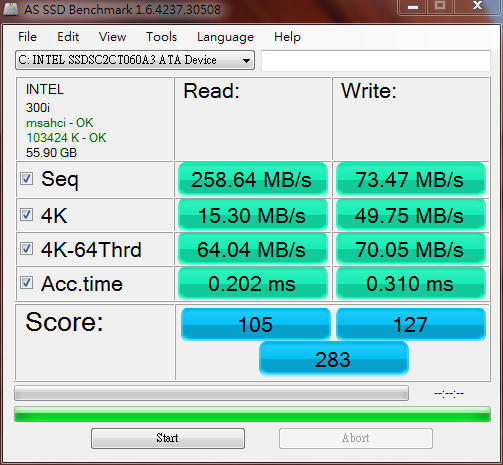 剛買的intel330 這樣正常嗎??