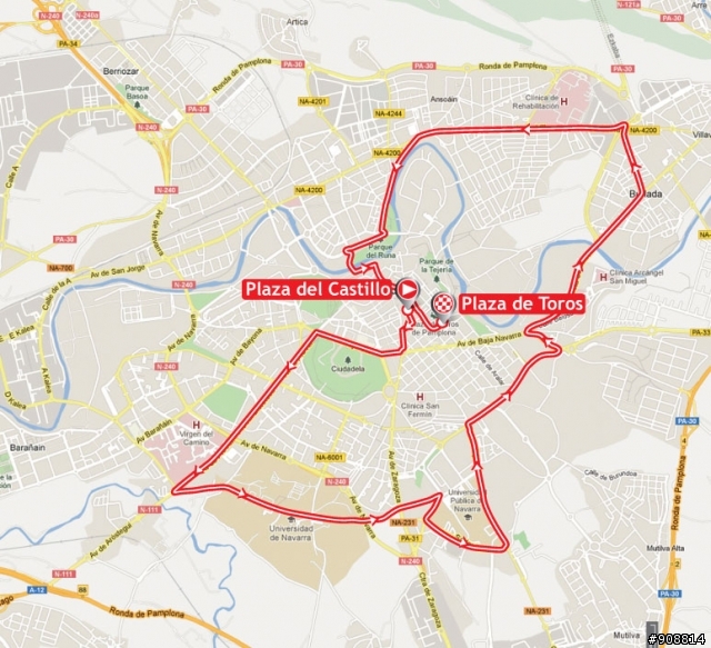 2012 環西班牙大賽 第一站, Pamplona, 16.2公里 團隊計時賽(TTT)