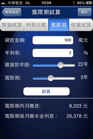 (分享) 適合台灣貸款市場的試算軟體