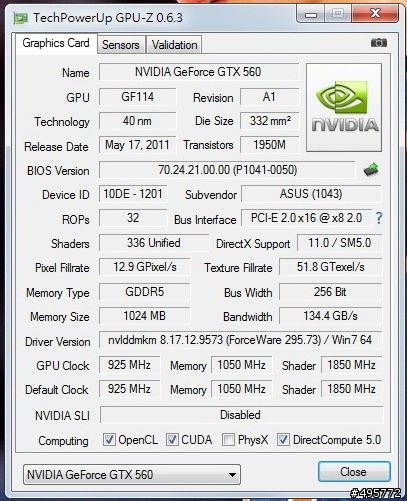 ASUS 560Ti DCII TOP 送修回來變成560 DCII TOP !