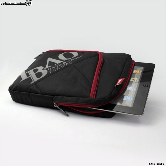【分享】平板與New iPad iPad2 iBao IBAG4S 運動風手提包 紅白黑三色 簡單開箱