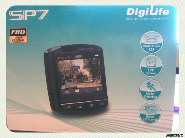 DigiLife SP7 高解析畫質 1080P 行車記錄器[不專業開箱] 08/04 更新