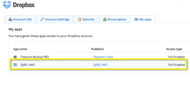 [分享] Zyxel  NSA310  Dropbox 同步設定
