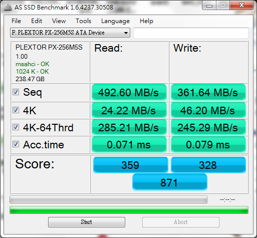 [更新]PLEXTOR M5S 256GB 試用活動分享 新增SATA 3 測試