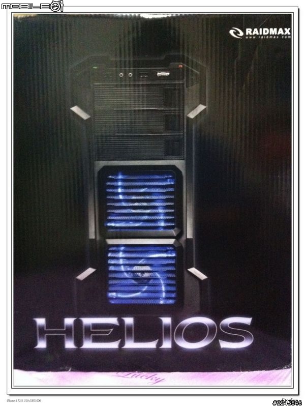 Raidmax 希洛斯 HELIOS 透側黑化中塔型機殼 開箱