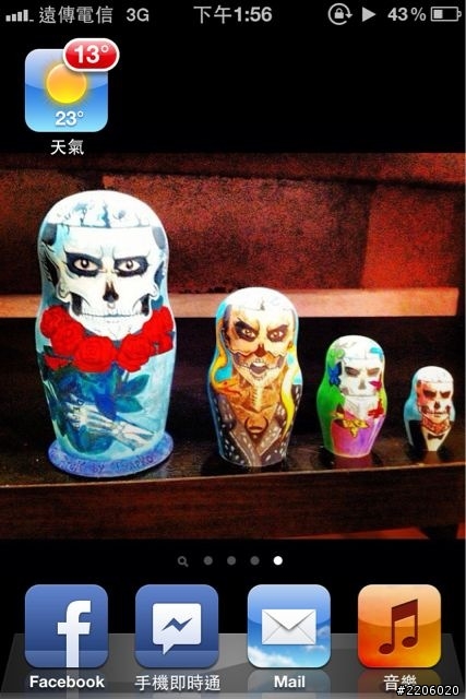 IPHONE4s桌布天氣沒救了