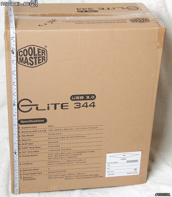 分享小板Z77主機很速配的CM Elite 344機殼
