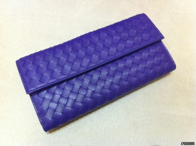 【開箱】VIOLET INTRECCIATO NAPPA CONTINENTAL WALLET 最新紫色長夾