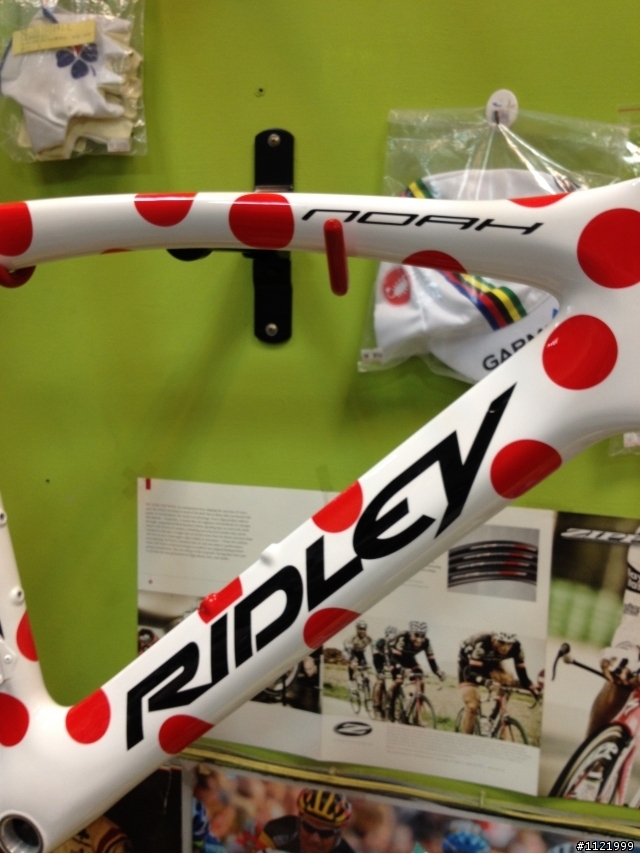 RIDLEY NOAH 登山王白紅圓點塗料車架到貨!!!