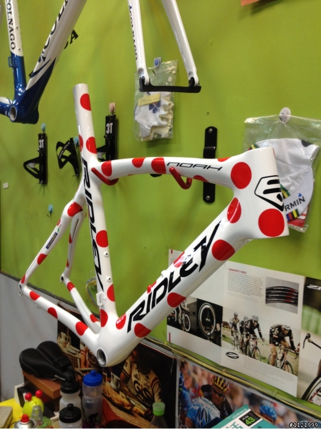 RIDLEY NOAH 登山王白紅圓點塗料車架到貨!!!