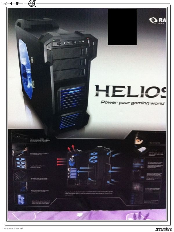 Raidmax 希洛斯 HELIOS 透側黑化中塔型機殼 開箱