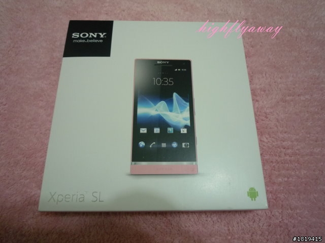 [開箱] Sony Xperia SL淺粉色炫目粉 [2012.09]