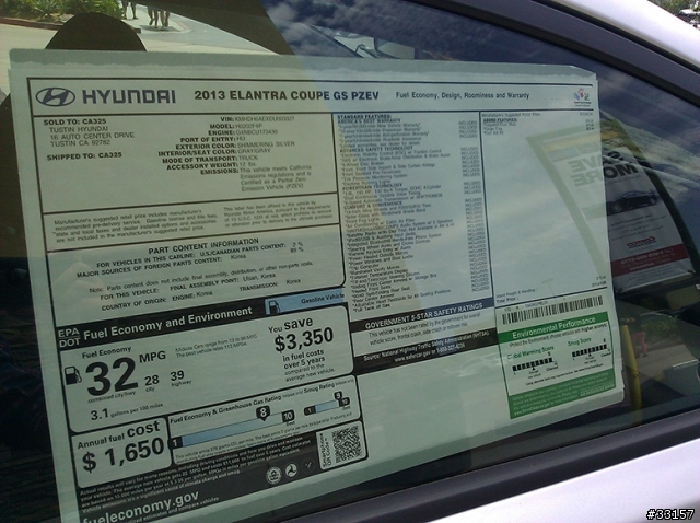 雙門版的Elantra....大家覺得好看嗎?