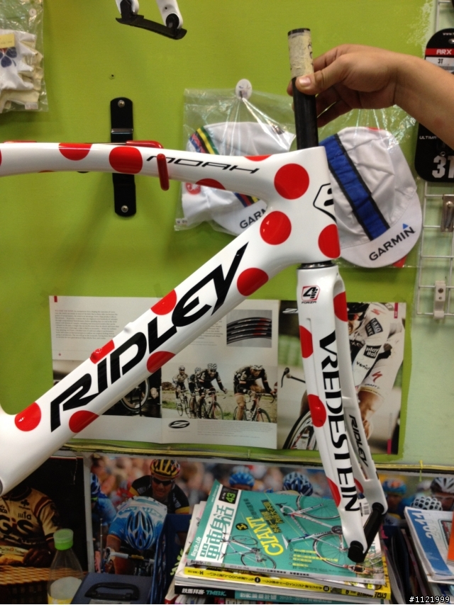 RIDLEY NOAH 登山王白紅圓點塗料車架到貨!!!
