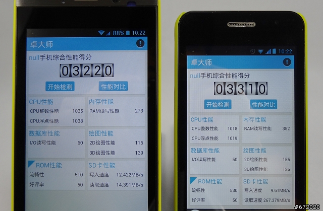 MTK-6577方案，佳域G3工程機，硬件綜合跑分