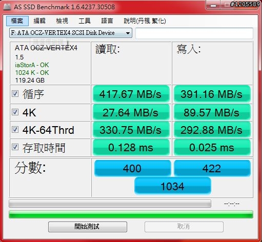 SSD界中的榜眼 ─ OCZ VERTEX 4 詳測