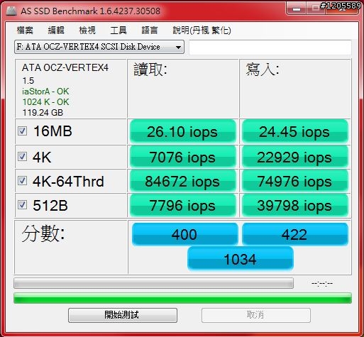 SSD界中的榜眼 ─ OCZ VERTEX 4 詳測