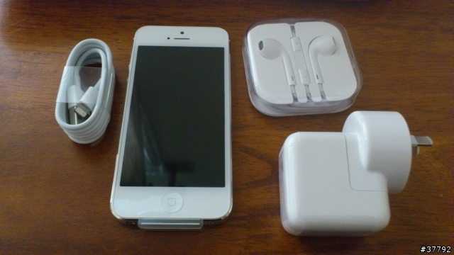 白色iphone5 簡單開箱