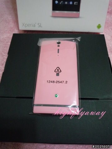 [開箱] Sony Xperia SL淺粉色炫目粉 [2012.09]