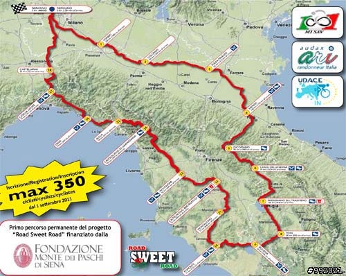 歐洲最長距離單車挑戰活動1001 Miglia Italia 1600K