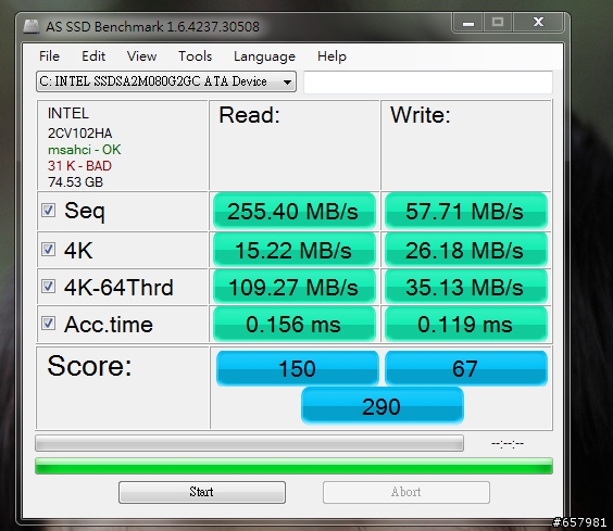 請幫忙看看我的SSD((intel X25-M 80G))