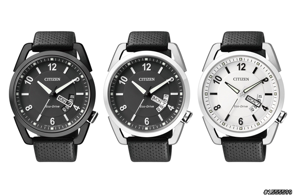 [分享] 新款CITIZEN Eco-Drive 星辰 光動能 AW0015-08E IP黑水晶玻璃皮帶腕錶 純圖開箱