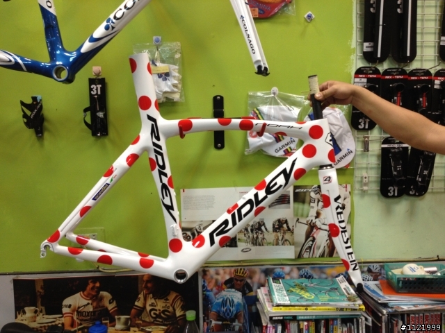 RIDLEY NOAH 登山王白紅圓點塗料車架到貨!!!