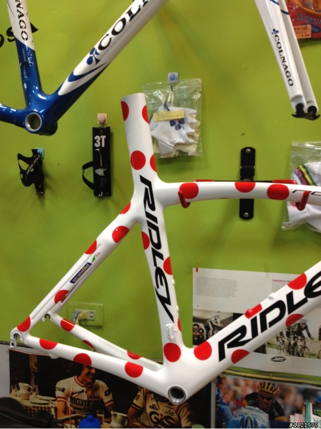 RIDLEY NOAH 登山王白紅圓點塗料車架到貨!!!