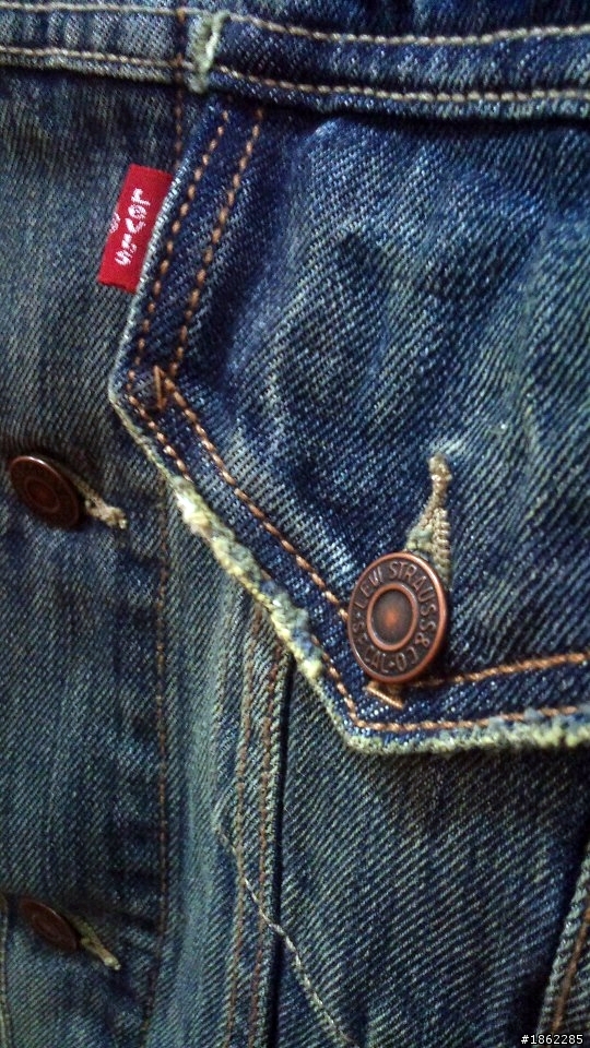 【開箱.實穿】LEVIS 刷白牛仔外套 .