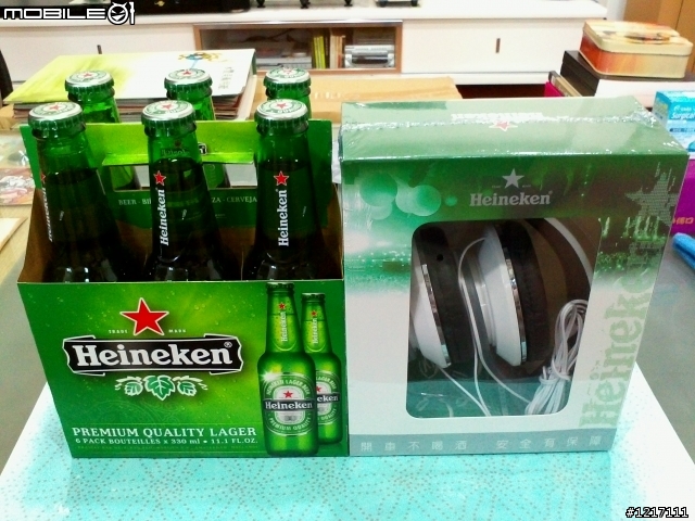 【開箱文】海尼根Heineken白色聖潮活動加購(偽)類潮牌中耳罩型耳機