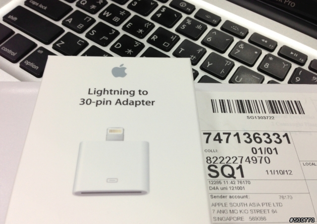 台灣上市了！Lightning 對 30 針轉接器[開箱]