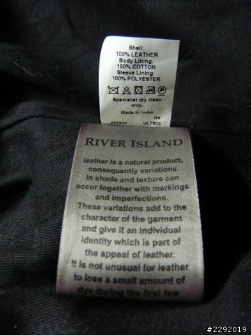 [開箱] River Island皮衣-Black strap neck leather jacket