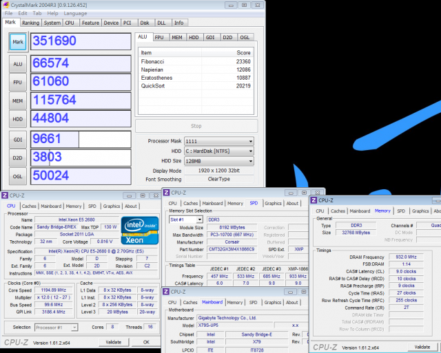 Intel Xeon E5-2680與GIGABYTE X79S-UP5 Server級效能分享