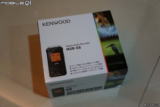 [簡單分享] KENWOOD MGR-E8 錄音筆