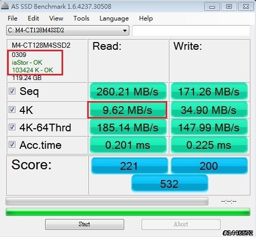 美光 m4 mSATA 128G測試