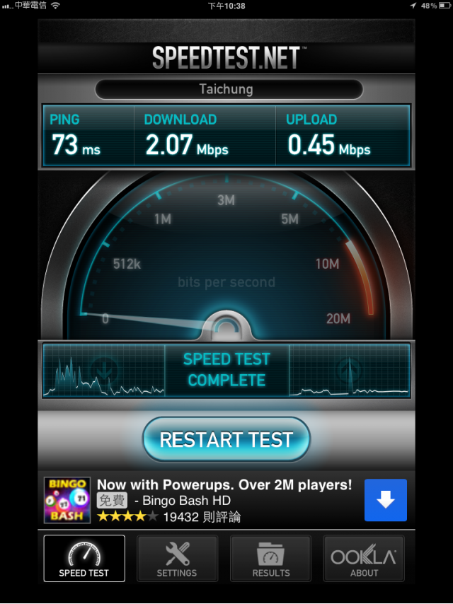 第一次用高鐵上的wifi