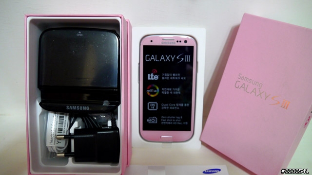 Samsung S3公主系甜美粉紅色 (韓版SHV-E210L) 簡單開箱 [SIII]