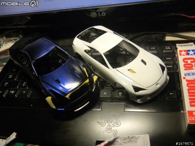 [1/24車模改裝分享] 雙神會戰 東洋神劍(LFA)vs東瀛戰神(GTR) 製作第2篇