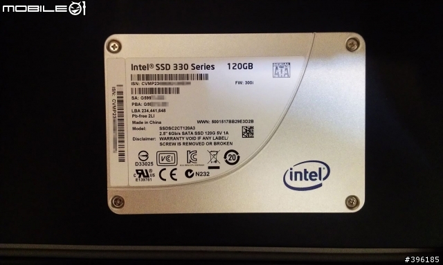 INTEL 330 120GB SSD 小小開箱文