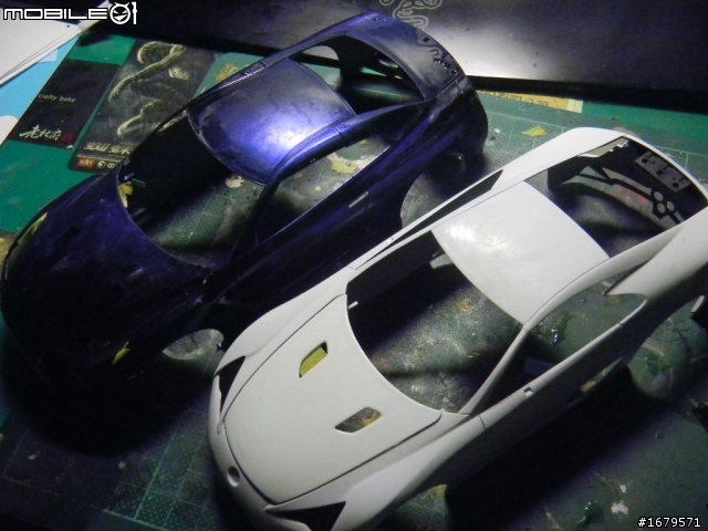 [1/24車模改裝分享] 雙神會戰 東洋神劍(LFA)vs東瀛戰神(GTR) 製作第2篇