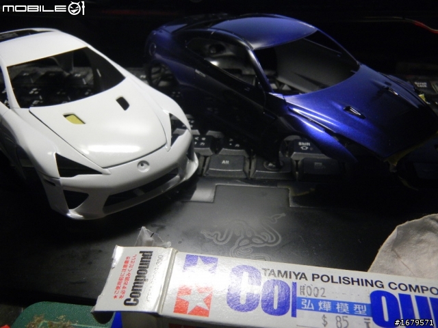 [1/24車模改裝分享] 雙神會戰 東洋神劍(LFA)vs東瀛戰神(GTR) 製作第2篇