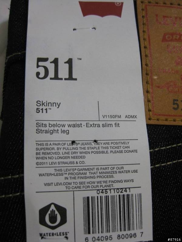 [請問]新買的美版Levi's 511