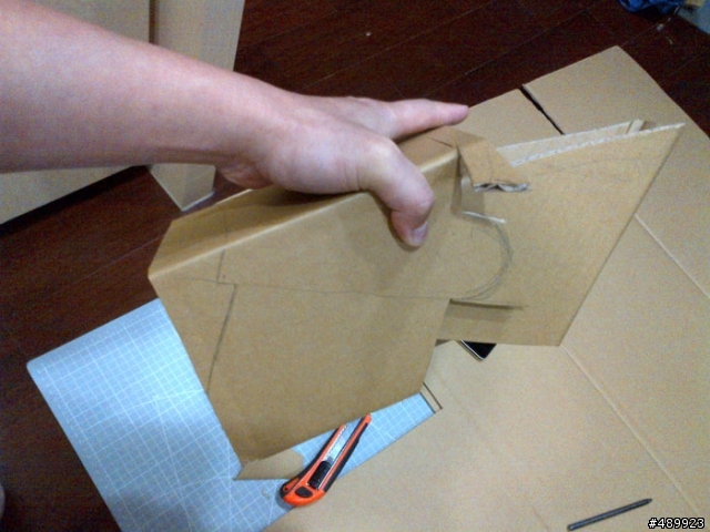 鋼鐵人 MARK VI 1:1 模型製作過程分享 – 紙箱手創 DIY