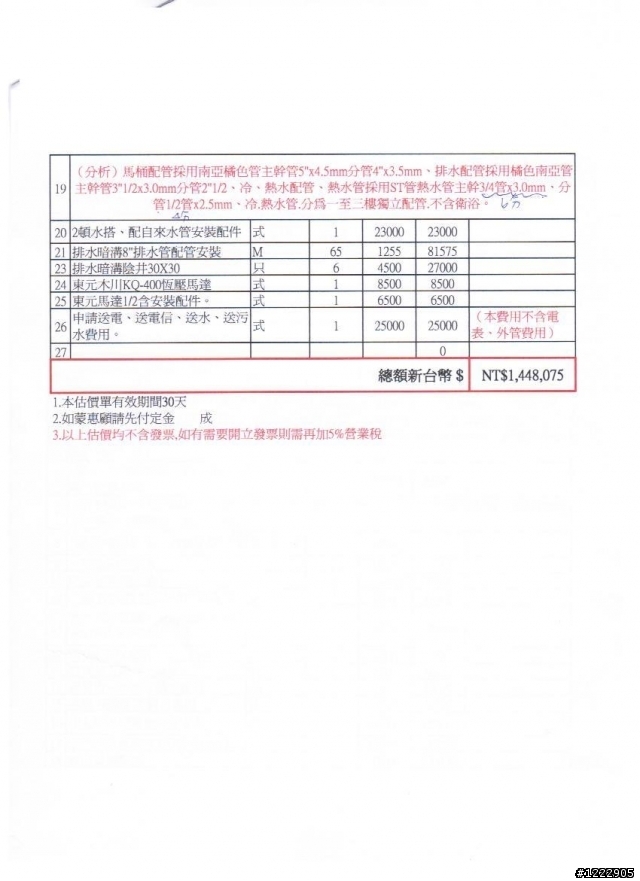 裝潢設計估價單。討論集中帖