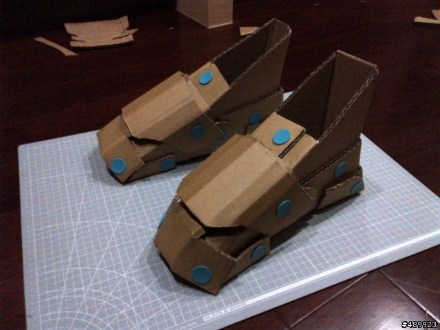 鋼鐵人 MARK VI 1:1 模型製作過程分享 – 紙箱手創 DIY