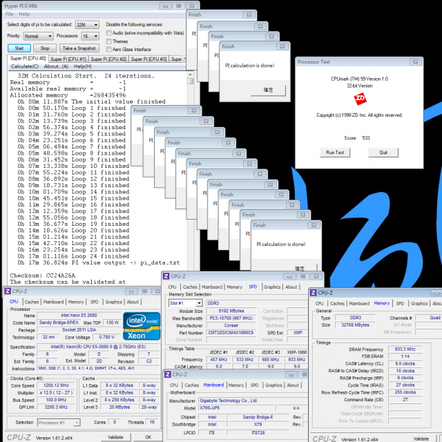 Intel Xeon E5-2680與GIGABYTE X79S-UP5 Server級效能分享