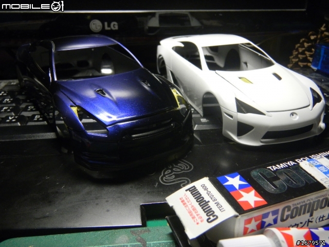 [1/24車模改裝分享] 雙神會戰 東洋神劍(LFA)vs東瀛戰神(GTR) 製作第2篇