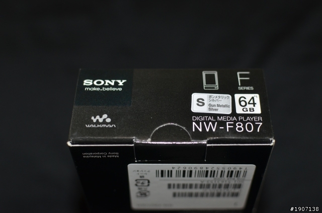 [微開箱]Sony NW-F807/S Gun Metallic Silver限定版