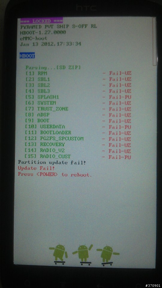 [有圖]緊急求救 感動機 卡刷顯示partition update fail