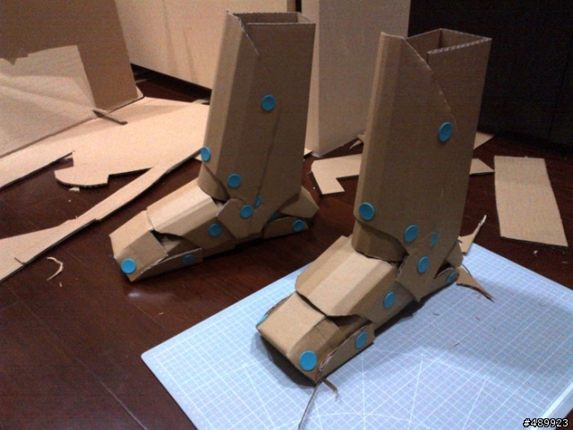 鋼鐵人 MARK VI 1:1 模型製作過程分享 – 紙箱手創 DIY